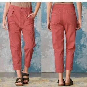 Sundry Croft‎ Crop Pant Womens 30 Terra Cotta Cotton Relaxed Capsule Minimal